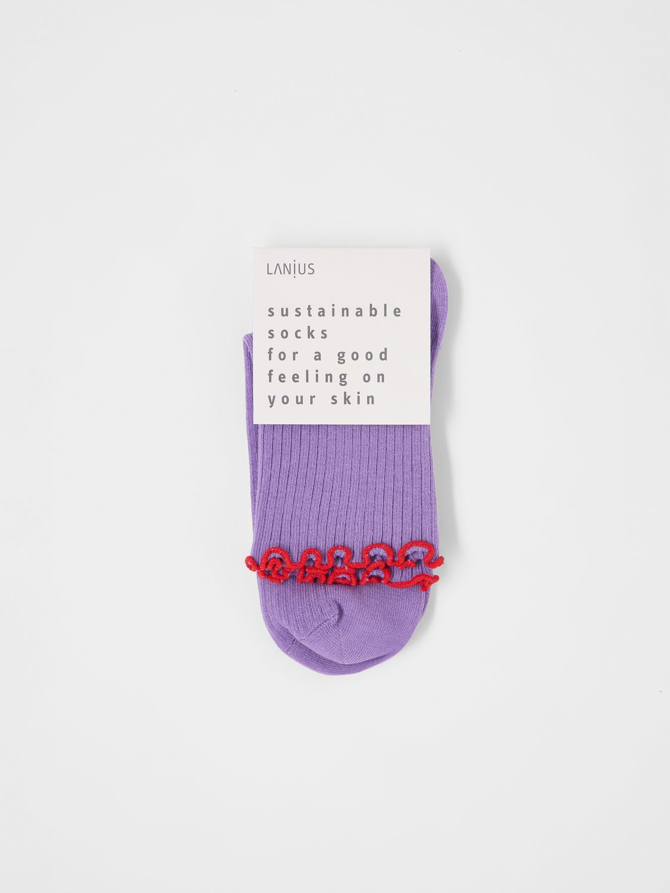 Lanius Socken mit Volant GOTS