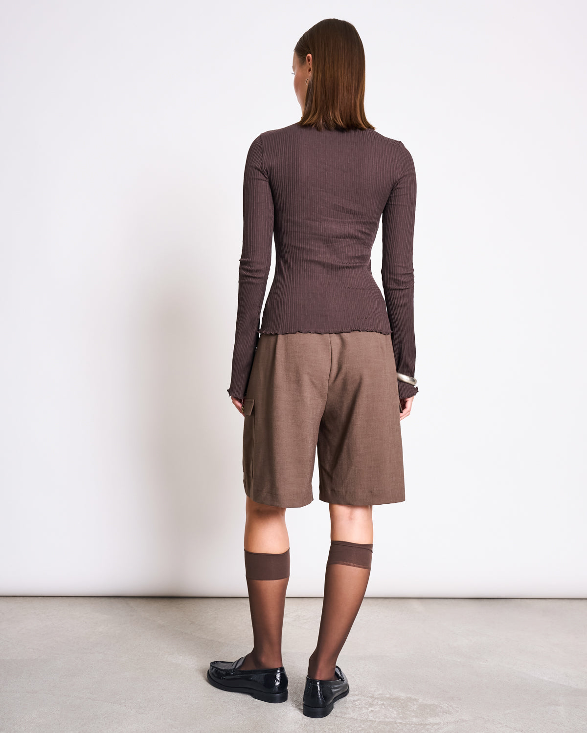 JAN N JUNE Canna raised collar Longsleeve
