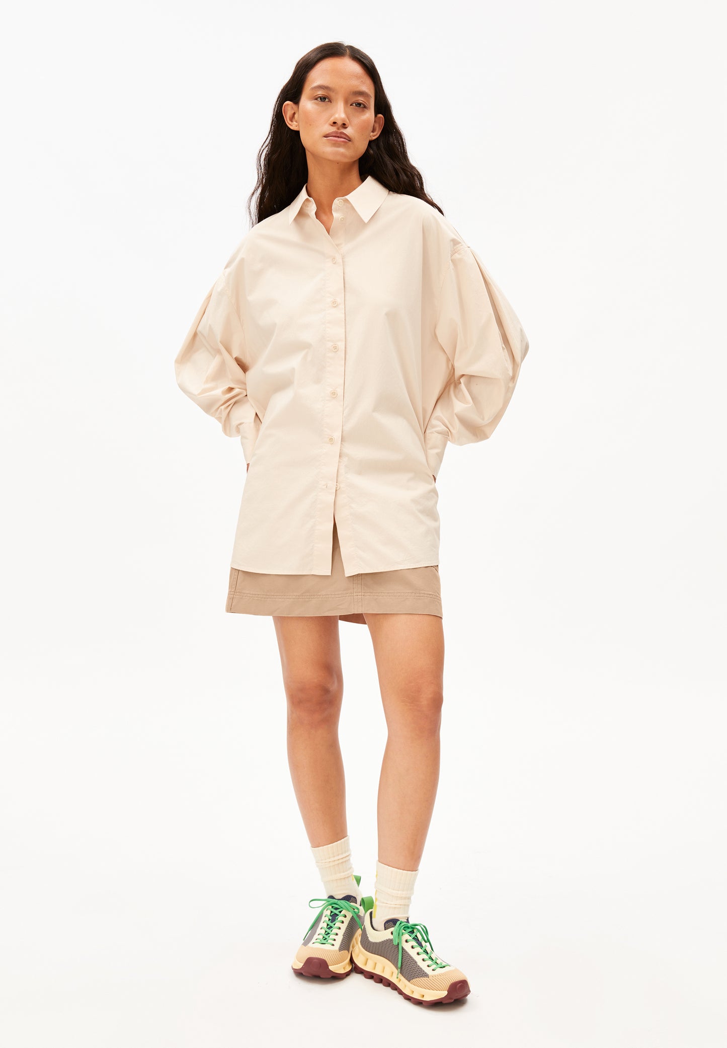 ARMEDANGELS barrel sleeve poplin Blouse