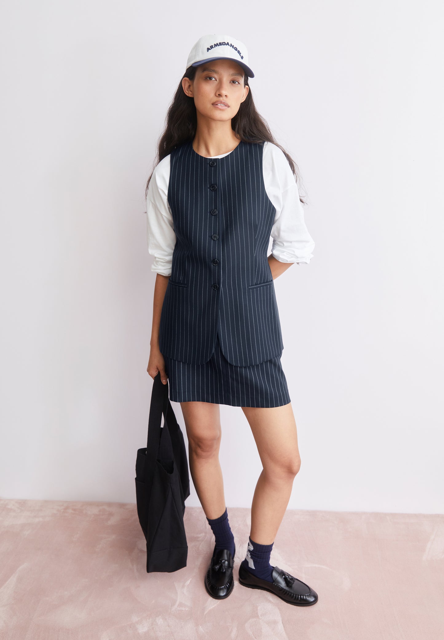 ARMEDANGELS long pinstripe Vest