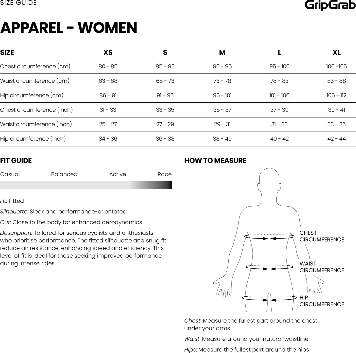GRIPGRAB Womens PACR Kurzarmtrikot