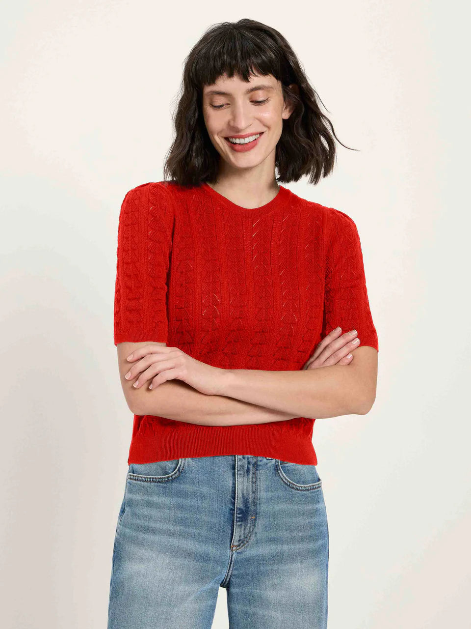 Lanius Kurzarmpullover