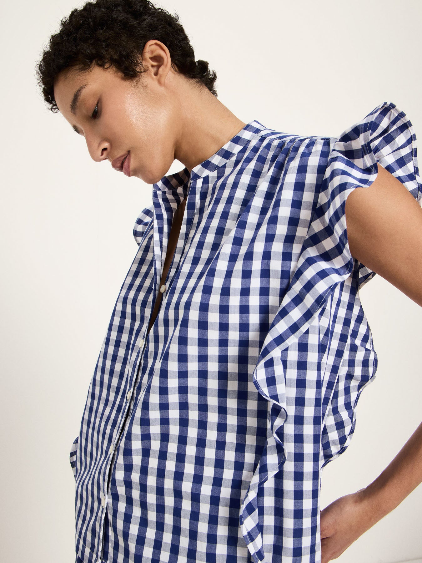 Lanius Vichy-Karo Bluse GOTS