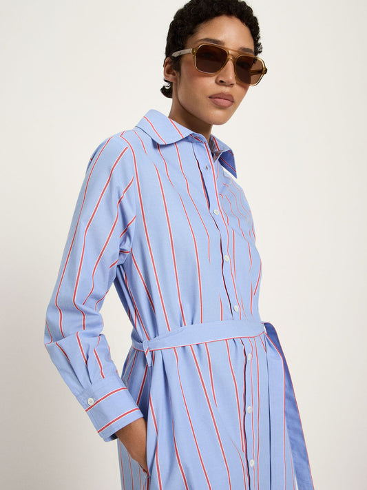Lanius Streifen-Midikleid GOTS