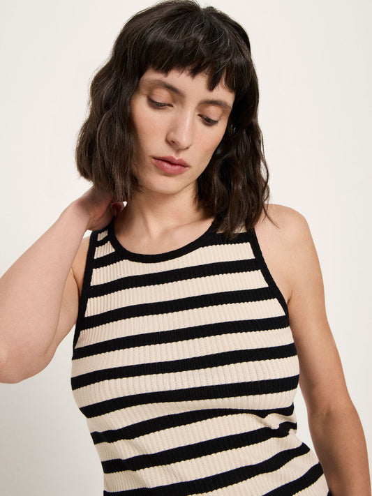 Lanius Tanktop mit Streifen GOTS
