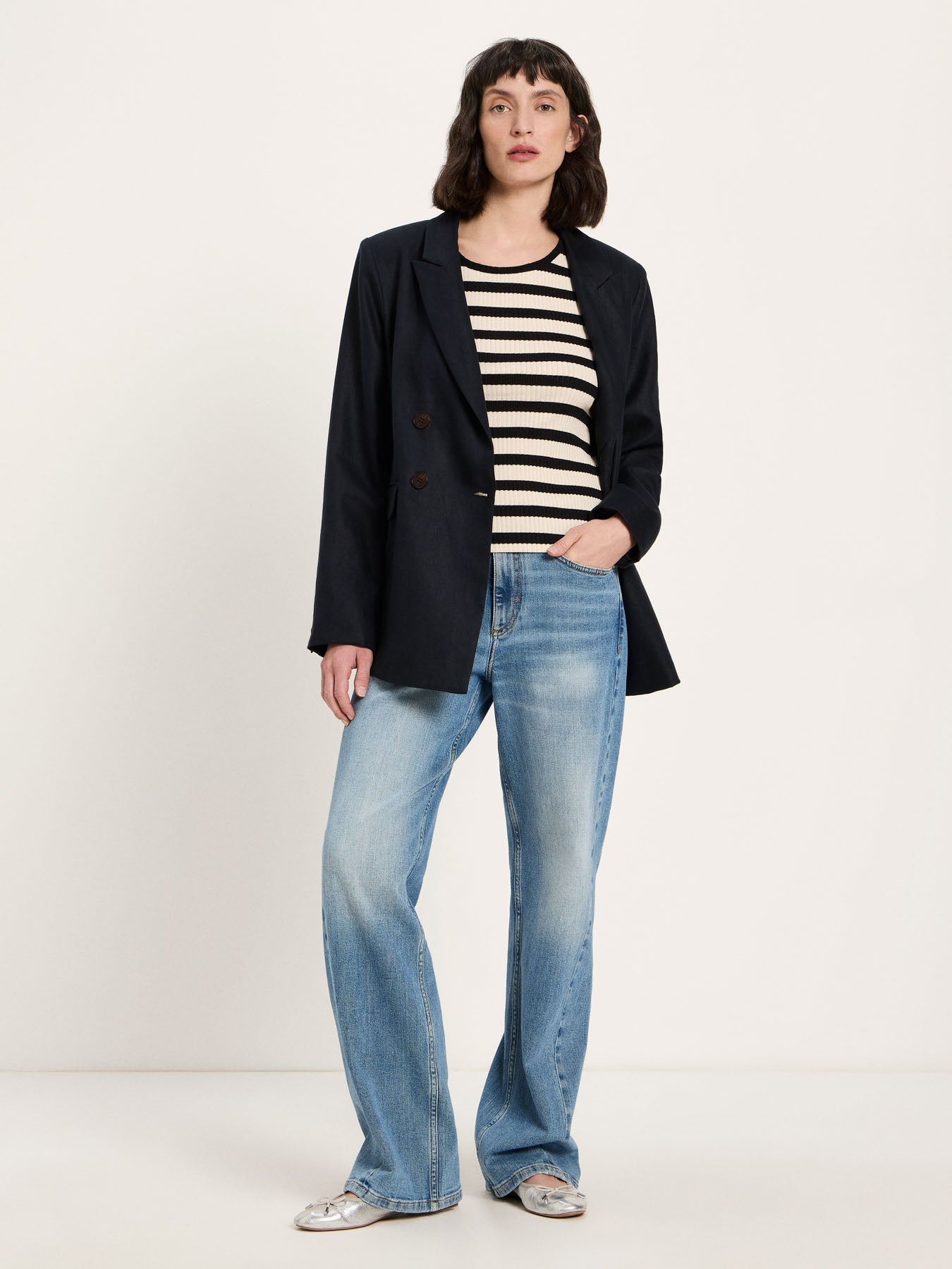 Lanius Tanktop mit Streifen GOTS