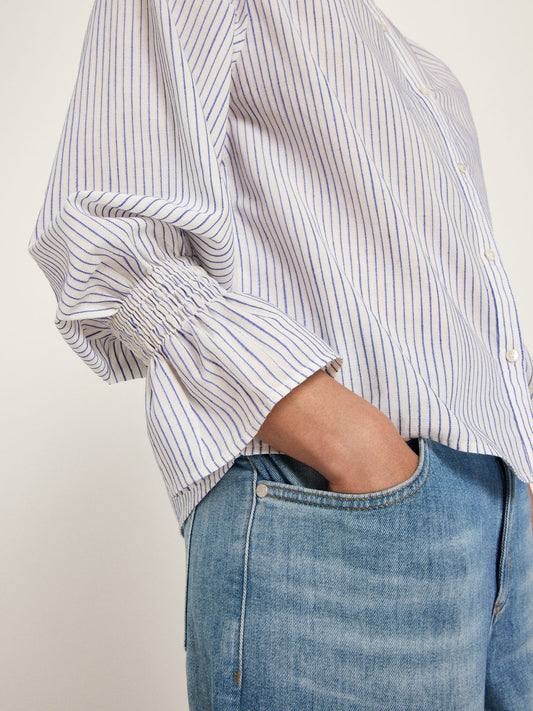 Lanius Bluse mit Spitze GOTS