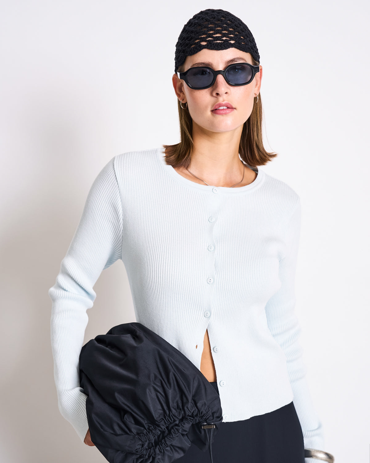 JAN N JUNE Glimt crew neck cardigan