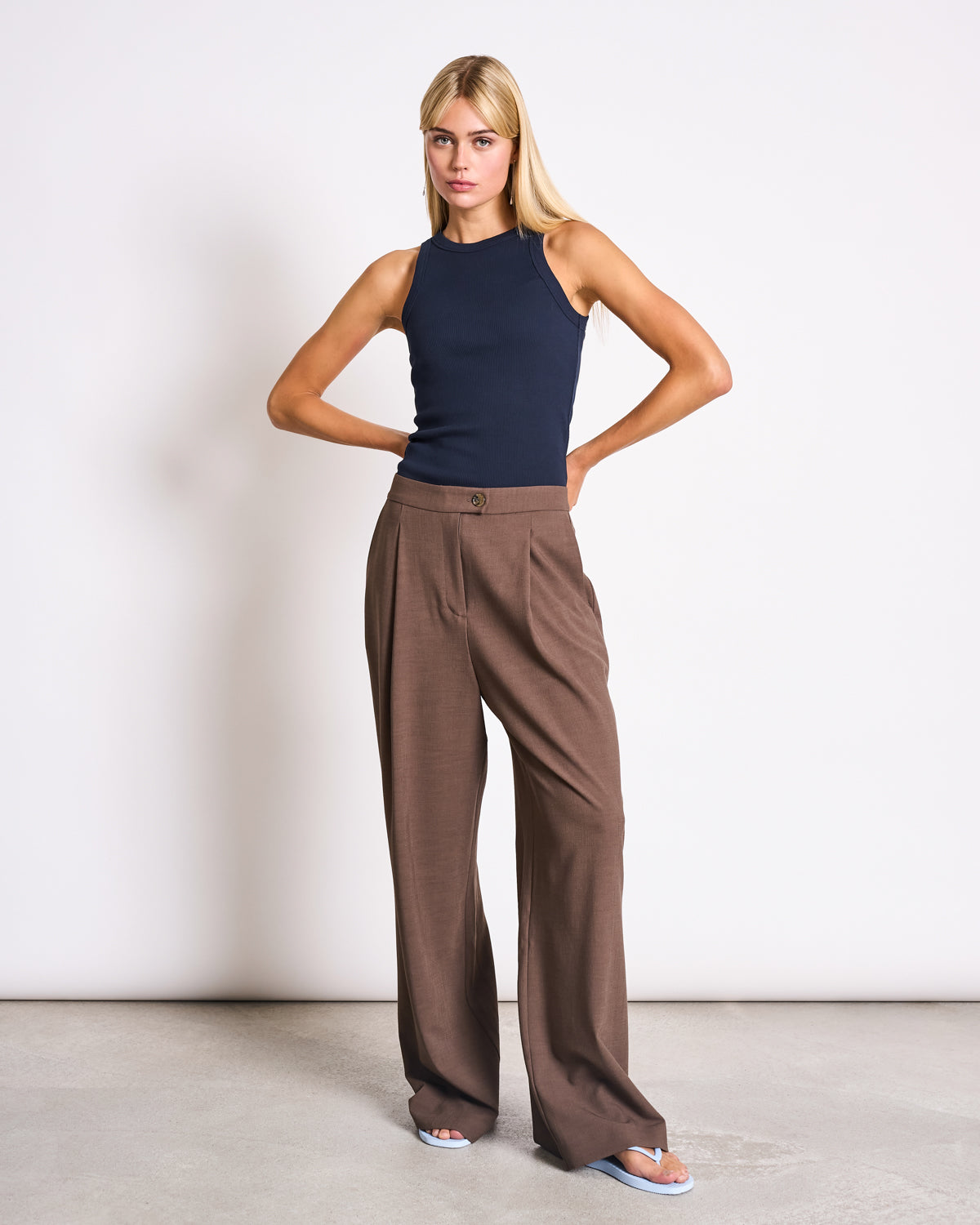 JAN N JUNE Niva pleated wide pants