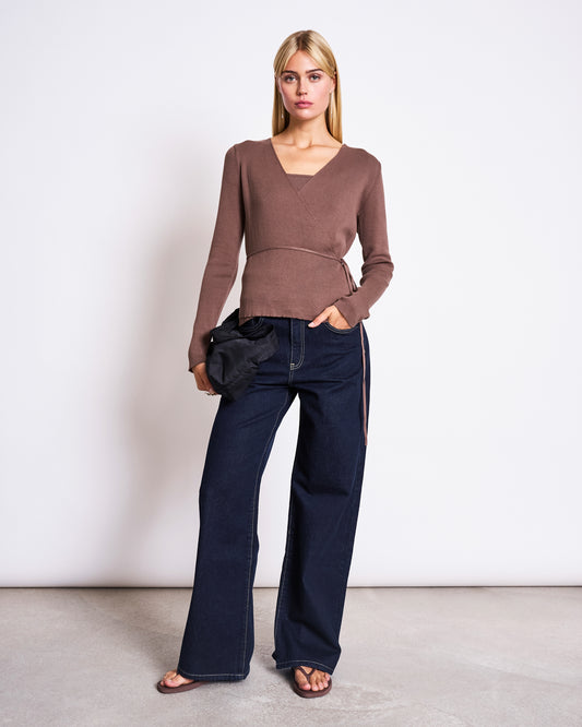 JAN N JUNE Zari knit wrap cardigan